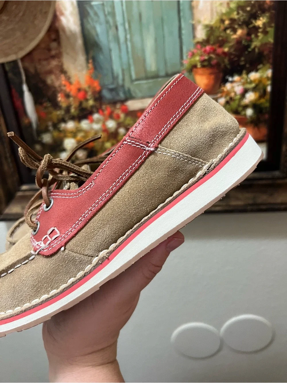 Ariat Womens Cruiser Castaway Boat Shoes Style Brown
